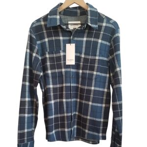 Goodfellow Long Sleeve Men's Plaid Flannel - Size S